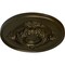 Ekena Millwork Monique Ceiling Medallion (Fits Canopies up to 3 3/4"), Hand-Painted Green Gold, 13 3/4"OD x 1"P CM13MOGGS - alternate 4